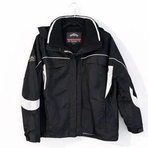 Women's Black and White Ski Jacket